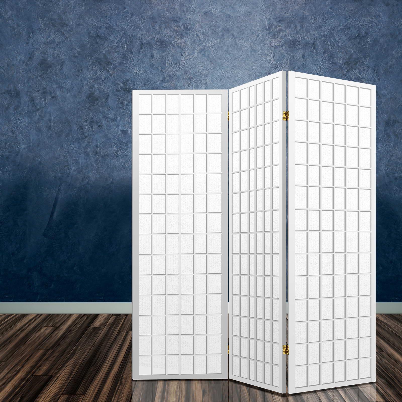 Artiss 3 Panel Room Divider Screen 131x179cm White - Mekamart Australia