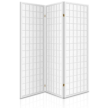 Artiss 3 Panel Room Divider Screen 131x179cm White - Mekamart Australia