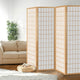 Artiss 4 Panel Room Divider Screen 174x179cm Natural - Mekamart Australia