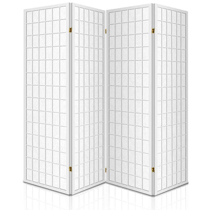 Artiss 4 Panel Room Divider Screen 174x179cm White - Mekamart Australia
