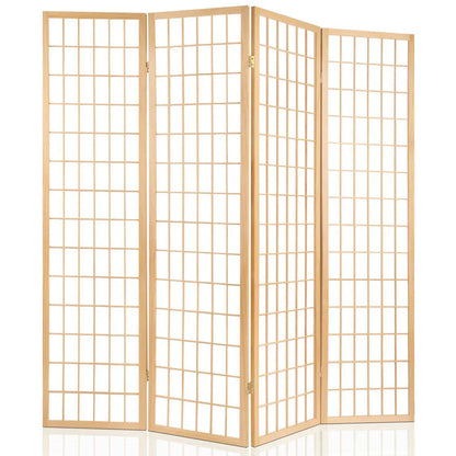 Artiss 6 Panel Room Divider Screen 261x179cm Natural - Mekamart Australia