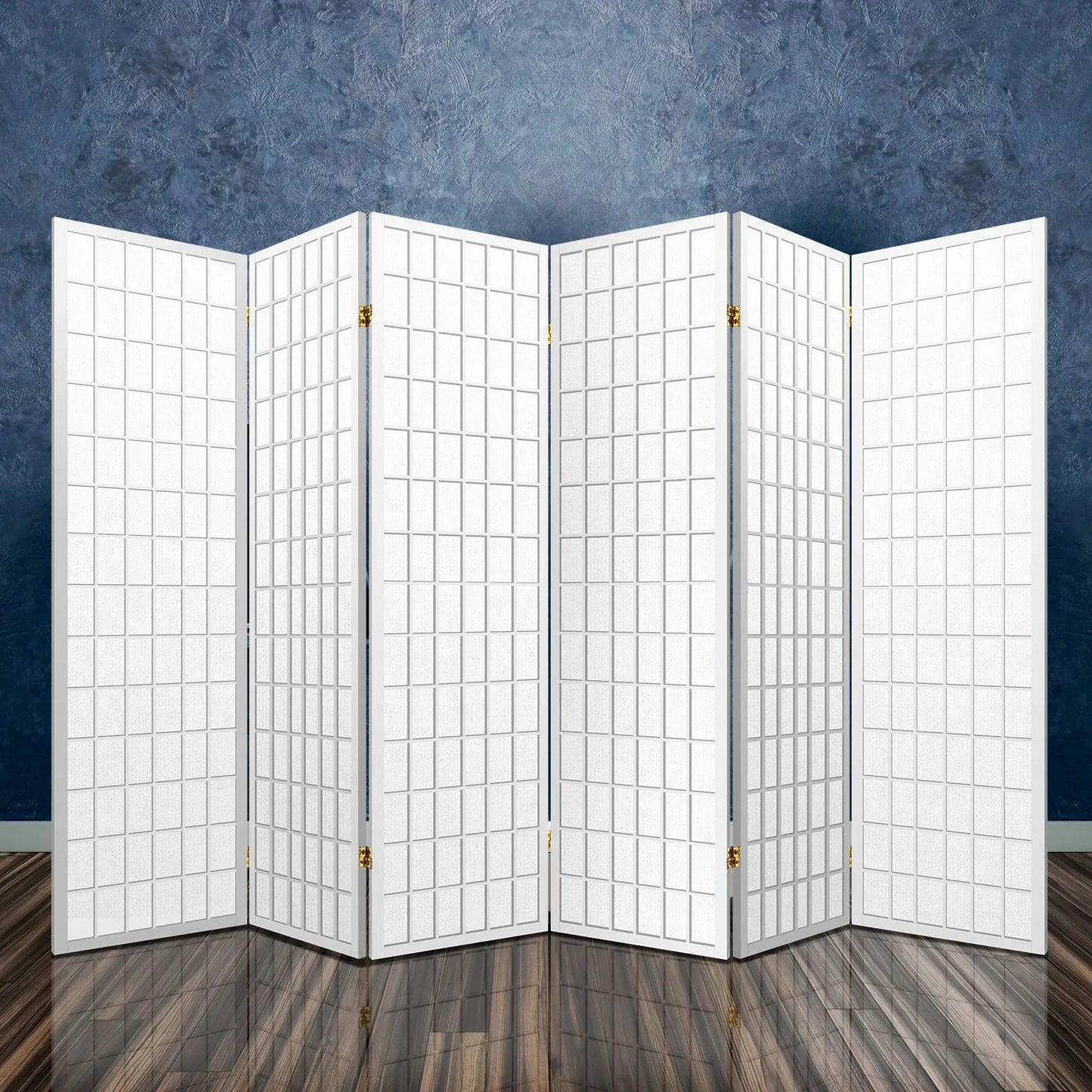 Artiss 6 Panel Room Divider Screen 261x179cm White - Mekamart Australia