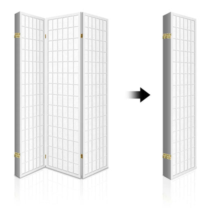 Artiss 6 Panel Room Divider Screen 261x179cm White - Mekamart Australia