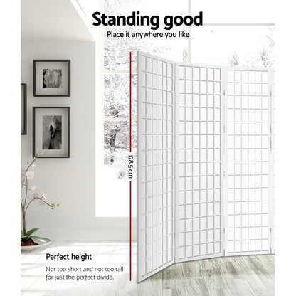 Artiss 8 Panel Room Divider Screen 348x179cm White - Mekamart Australia