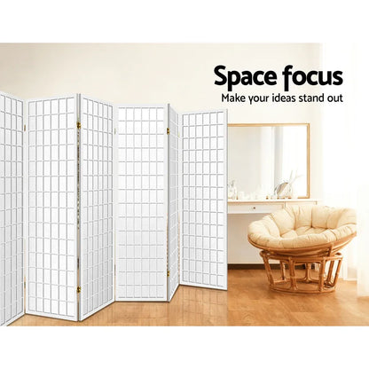 Artiss 8 Panel Room Divider Screen 348x179cm White - Mekamart Australia