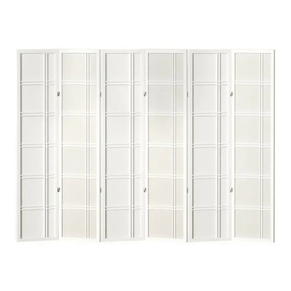 Artiss 6 Panel Room Divider Screen 265x179cm Nova White - Mekamart Australia