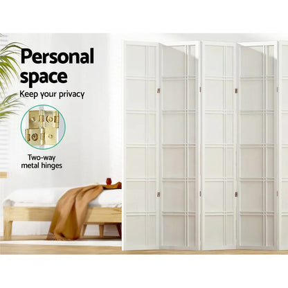 Artiss 8 Panel Room Divider Screen 353x179cm Nova White - Mekamart Australia