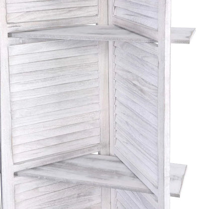 Artiss 4 Panel Room Divider Screen 163x170cm Shelf White - Mekamart Australia