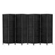 Artiss 8 Panel Room Divider Screen 326x170cm Woven Black - Mekamart Australia