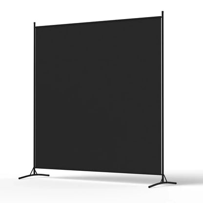 Artiss Room Divider Screen 175x180cm Fabric Black - Mekamart Australia