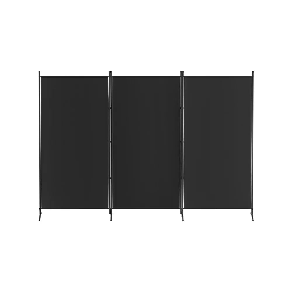 Artiss 3 Panel Room Divider Screen 260x180cm Fabric Black - Mekamart Australia