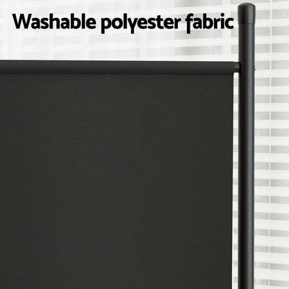 Artiss 3 Panel Room Divider Screen 260x180cm Fabric Black - Mekamart Australia