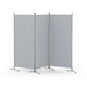 Artiss 3 Panel Room Divider Screen 260x180cm Fabric Grey - Mekamart Australia