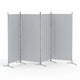Artiss 4 Panel Room Divider Screen 345x180cm Fabric Grey - Mekamart Australia