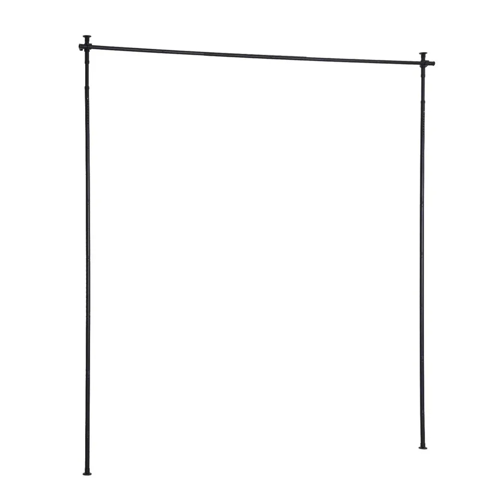 Artiss Room Divider Curtain Rod Extendable Black - Mekamart Australia