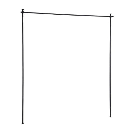 Artiss Room Divider Curtain Rod Extendable Black - Mekamart Australia