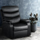 Artiss Recliner Chair Leather Black Tray Table Erika - Mekamart Australia