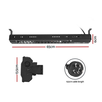Devanti 2PCS Electric Strip Heater Radiant Infrared Heaters 2000W