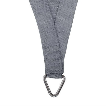 Instahut Shade Sail 3x3x4.3m Triangle 280GSM 98% Grey Shade Cloth - Mekamart Australia