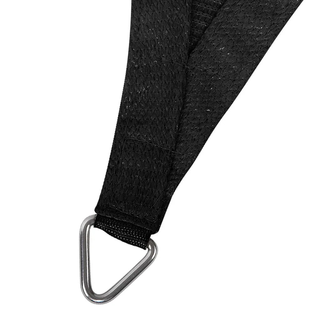 Instahut Shade Sail 5x5x5m Triangle 280GSM 98% Black Shade Cloth - Mekamart Australia