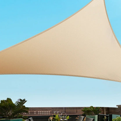 Instahut Shade Sail Cloth Shadecloth Triangle Sun Canopy 6.1x6.1x6.1M - Mekamart Australia