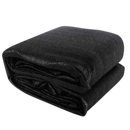 Instahut Shade Sail 3x6m Rectangle 280GSM 98% Black Shade Cloth - Mekamart Australia