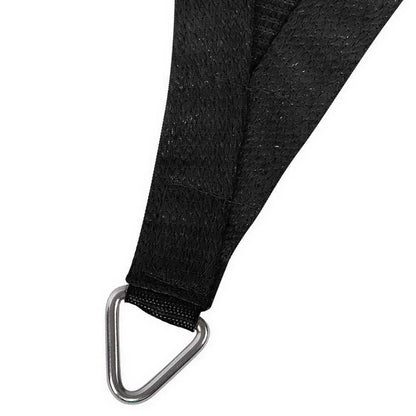 Instahut Shade Sail 3x6m Rectangle 280GSM 98% Black Shade Cloth - Mekamart Australia