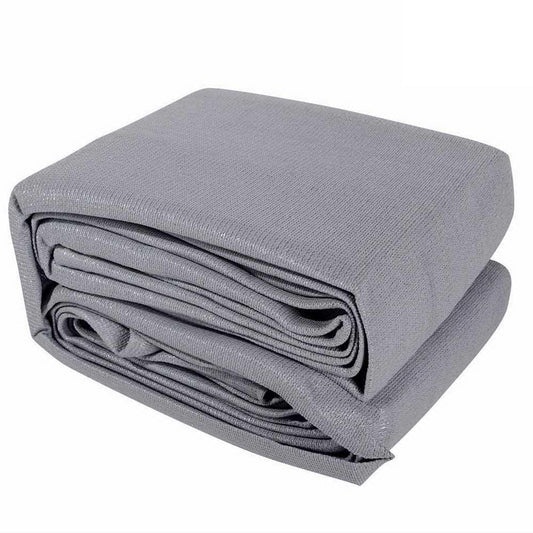 Instahut Shade Sail 4x6m Rectangle 280GSM 98% Grey Shade Cloth - Mekamart Australia