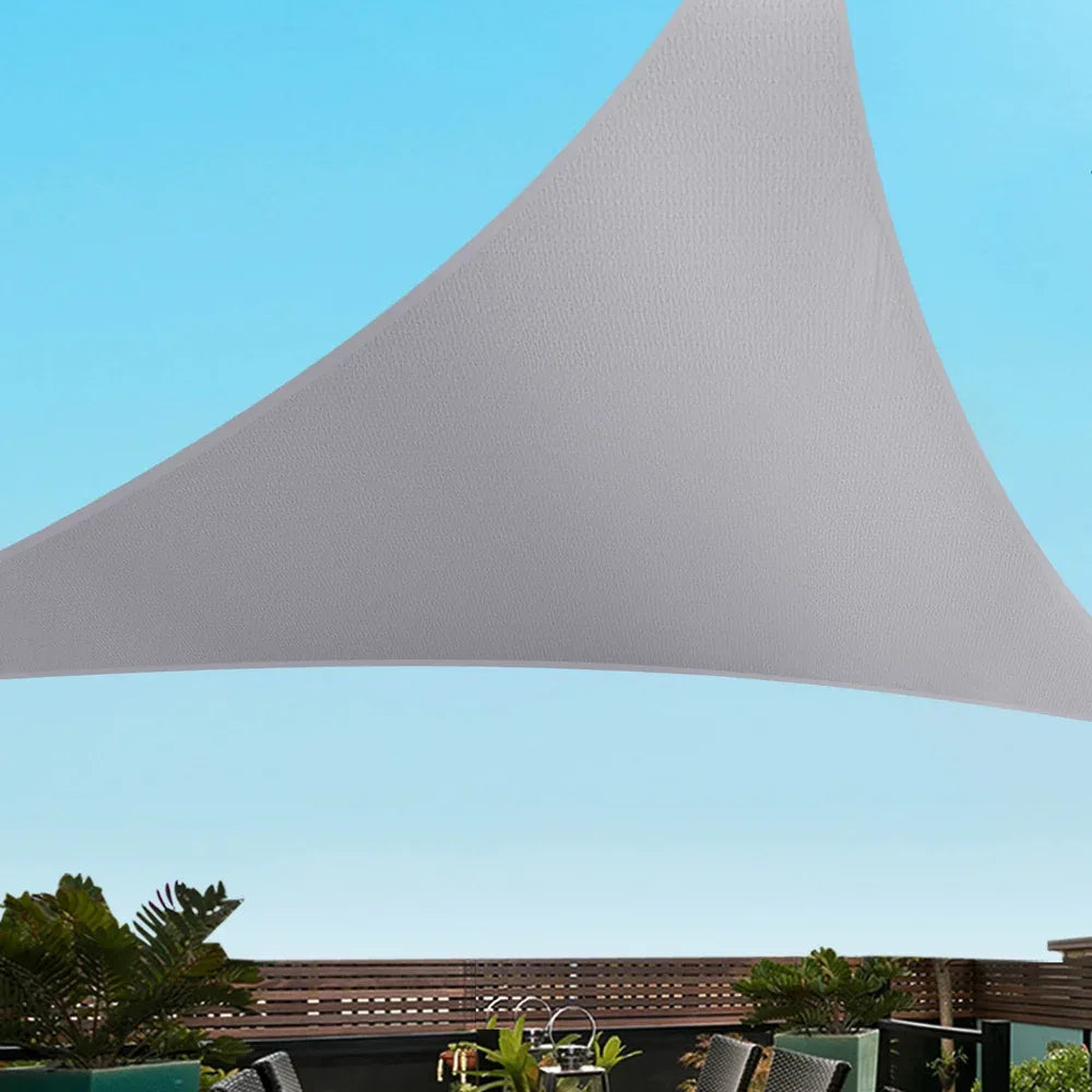 Instahut Waterproof Shade Sail Shade cloth Triangle Canopy 220GSM 4x4x4m - Mekamart Australia