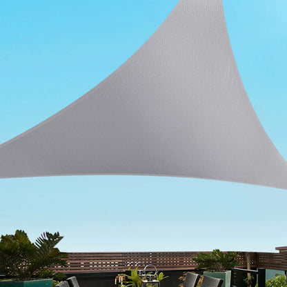 Instahut Waterproof Shade Sail Shade cloth Triangle Canopy 220GSM 4x4x4m - Mekamart Australia