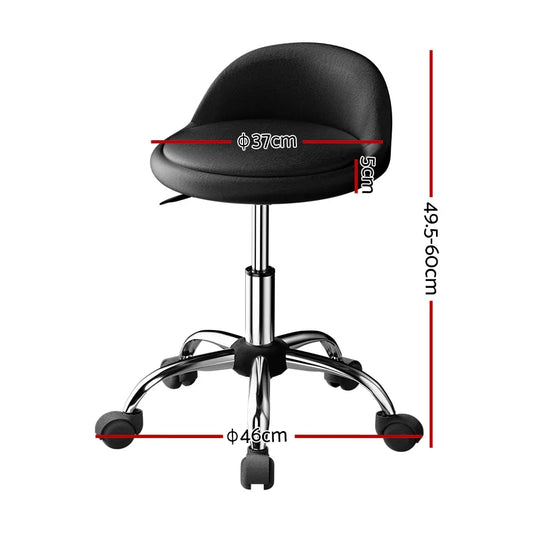 Artiss Salon Stool Swivel Chair Backrest Chairs - Mekamart Australia
