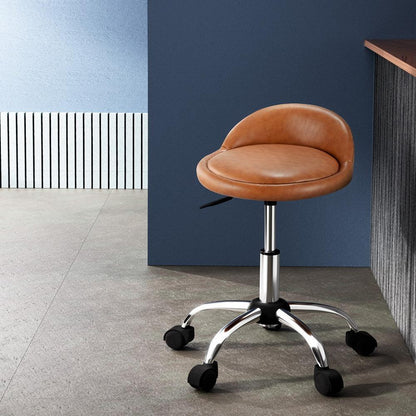 Artiss Salon Stool Swivel Chair Backrest Chairs - Mekamart Australia