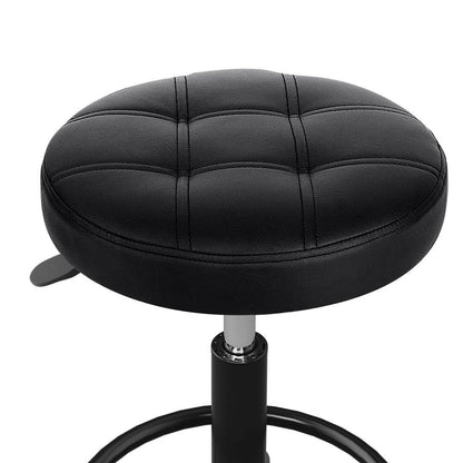Artiss Salon Stool Round Swivel Chairs Black - Mekamart Australia
