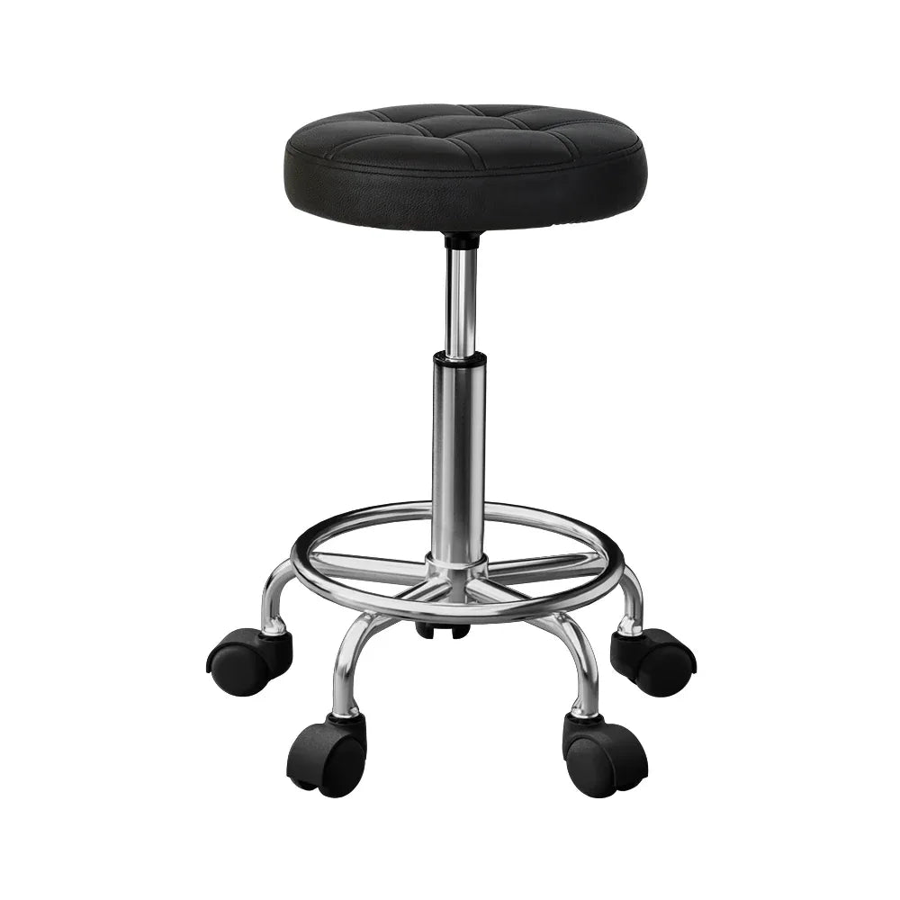 Artiss Salon Stool Round Swivel Chairs - Mekamart Australia