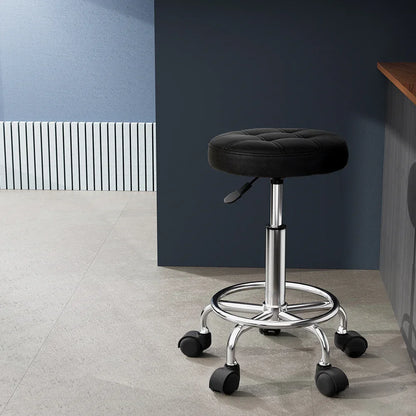 Artiss Salon Stool Round Swivel Chairs - Mekamart Australia