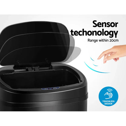 Devanti Motion Sensor Bin 58L Automatic Lid Clean & Convenient - Mekamart Australia
