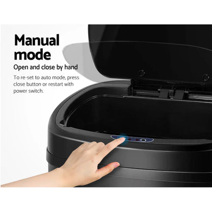 Devanti Motion Sensor Bin 68L Hands-Free Touchless Kitchen Waste - Mekamart Australia