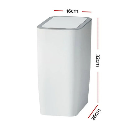 Devanti 9L Motion Sensor Bin Rubbish Automatic White - Mekamart Australia