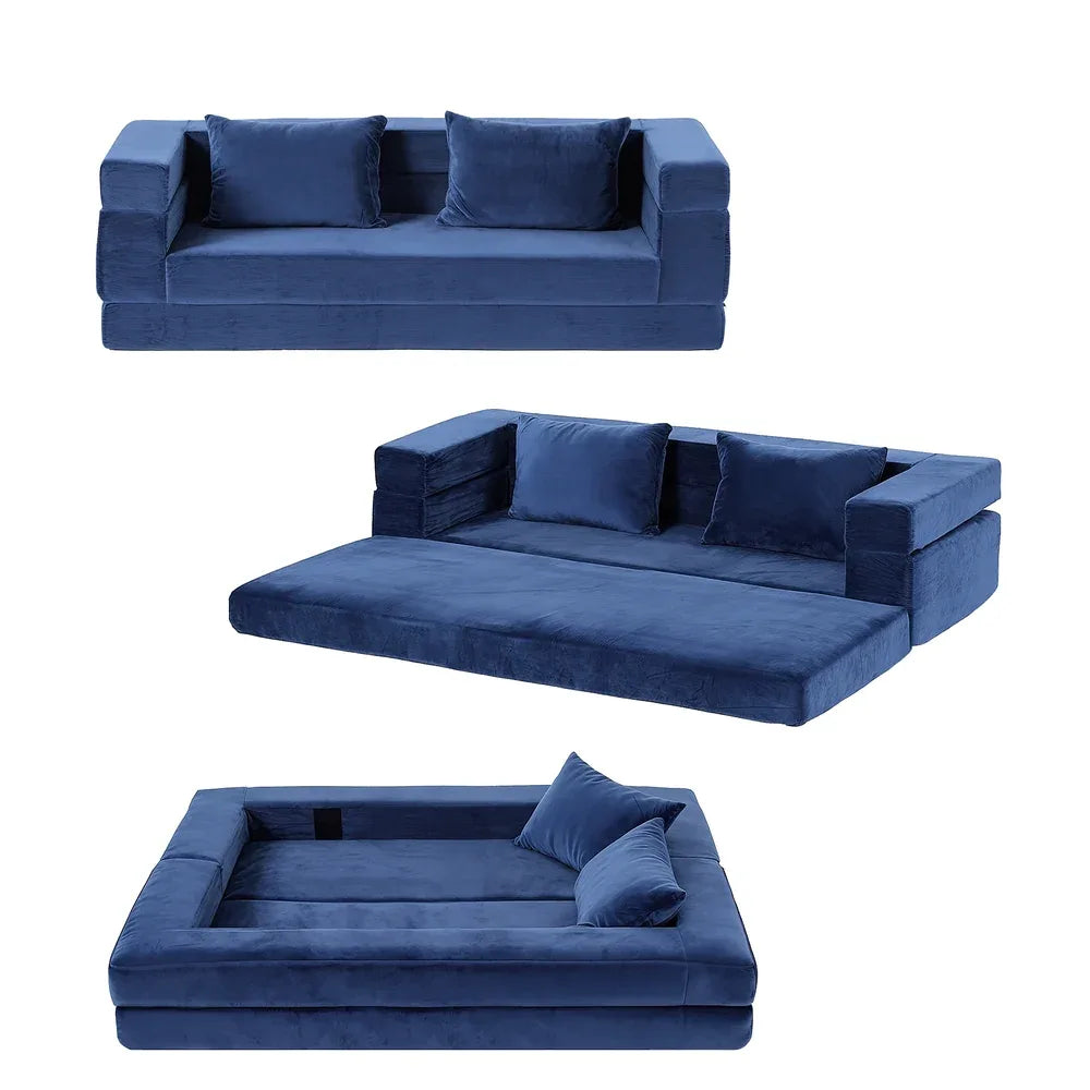 Artiss Convertible Folding Sofa Bed Pull Out Mattress Foldable Lounge Couch Chair - Mekamart Australia