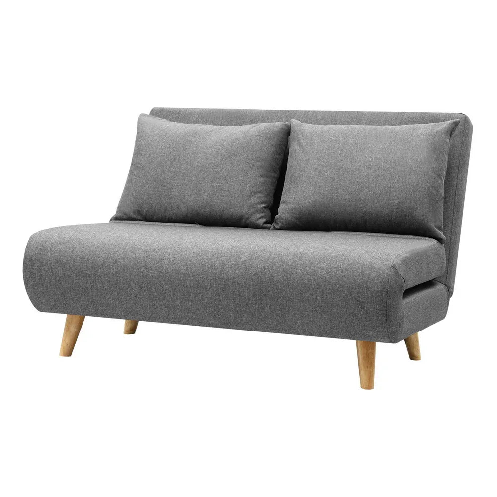 Artiss Sofa Bed 2 Seater Convertible Couch Recliner Lounge Chair Linen - Mekamart Australia