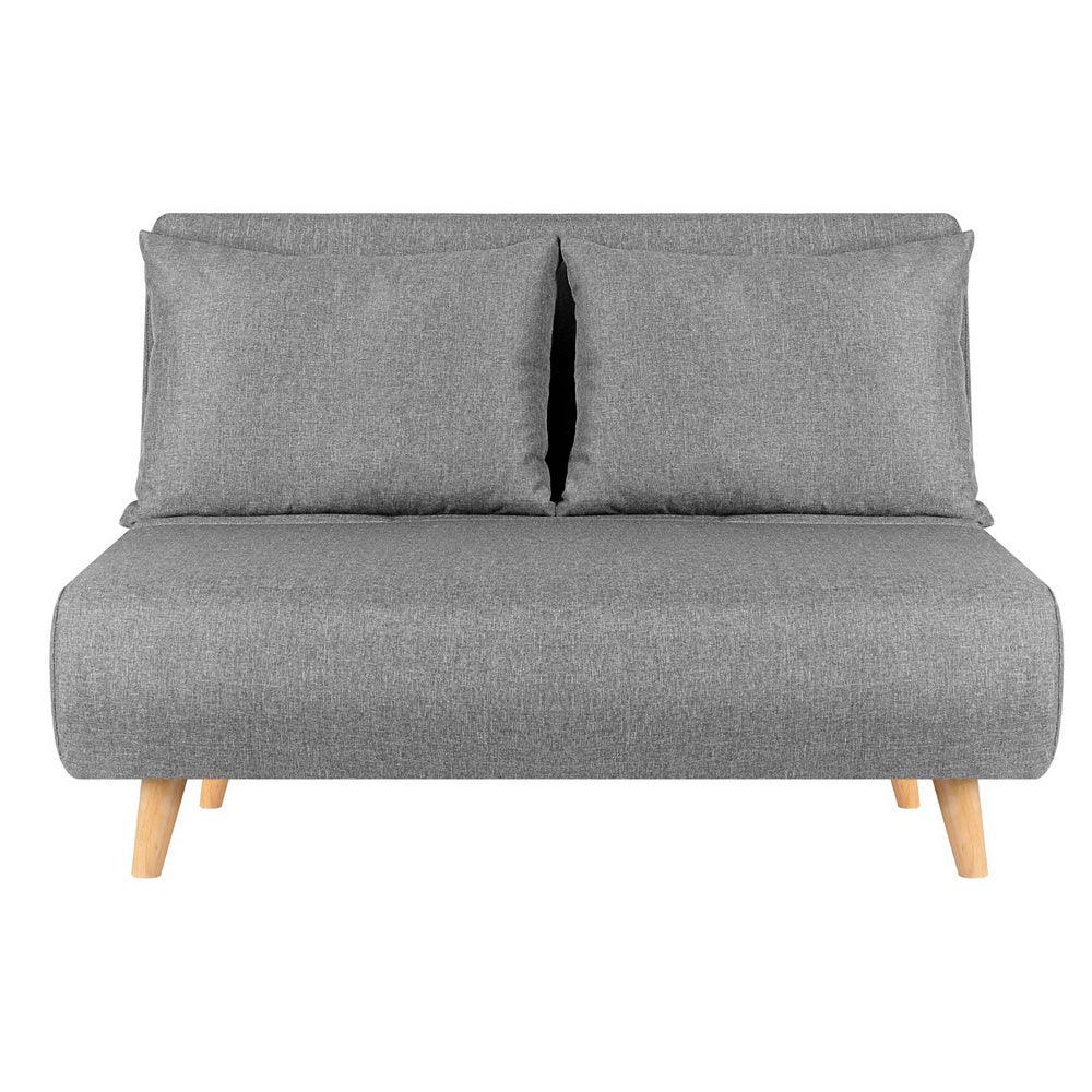 Artiss Sofa Bed 2 Seater Convertible Couch Recliner Lounge Chair Linen - Mekamart Australia