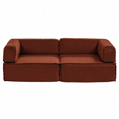 Artiss Convertible Folding Sofa Bed Orange - Mekamart Australia