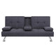 Artiss Sofa Bed 175CM Dark Grey Fabric - Mekamart Australia
