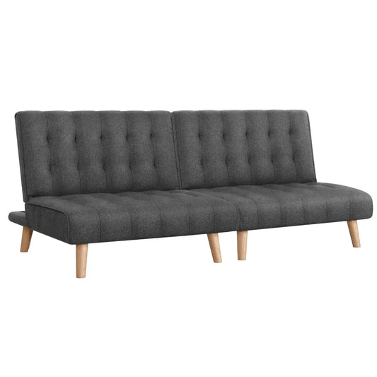 Artiss 2x Sofa Bed Couch Single Seater Fabric Grey - Mekamart Australia