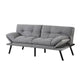 Artiss Sofa Bed Convertible 3 Seater Couch Recliner Lounge Chair Fabric Grey - Mekamart Australia
