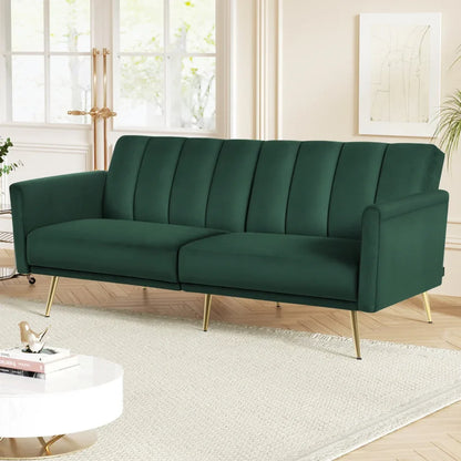 Artiss Sofa Bed 3 Seater Couch Convertible Lounge Adjustable Arm Recliner Velvet - Mekamart Australia