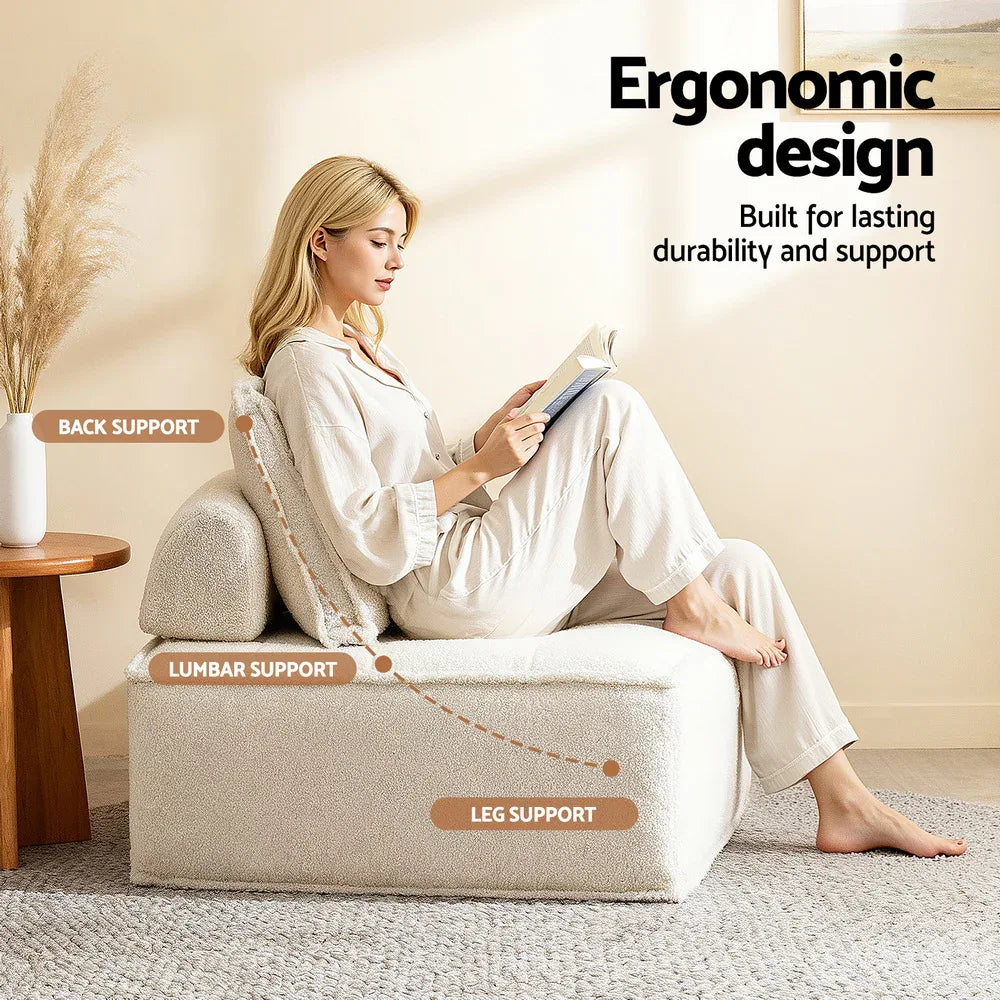 Artiss Floor Sofa Lounge Chair with Pillow - Mekamart Australia