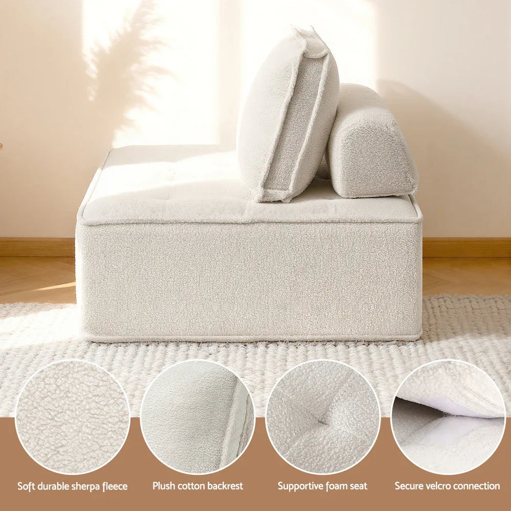 Artiss Floor Sofa Lounge Chair with Pillow - Mekamart Australia