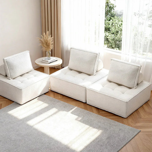 Artiss 3 Floor Sofa Lounge Chair with Pillow - Mekamart Australia