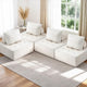 Artiss Floor Sofa Lounge Chair 4 Seater with Pillow - Mekamart Australia